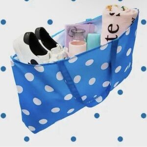 Kate Spade Blue Polka Dot Tote